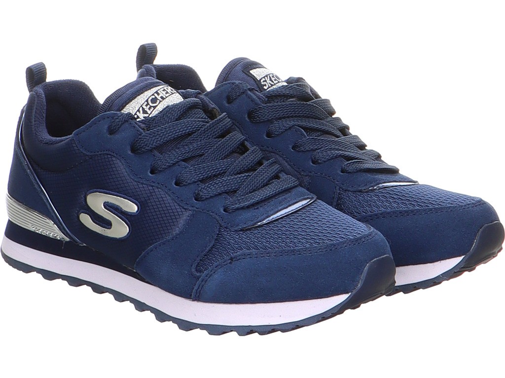 SKECHERS Sportliche Slipper blau