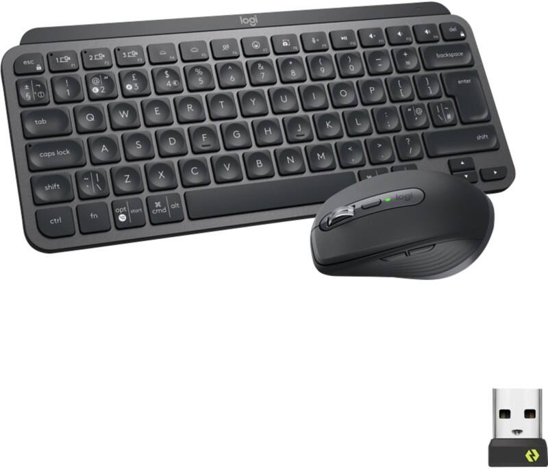 Logitech Business Tastatur und Maus Kabellos QWERTY mit Bluetooth Graphit 920-011061
