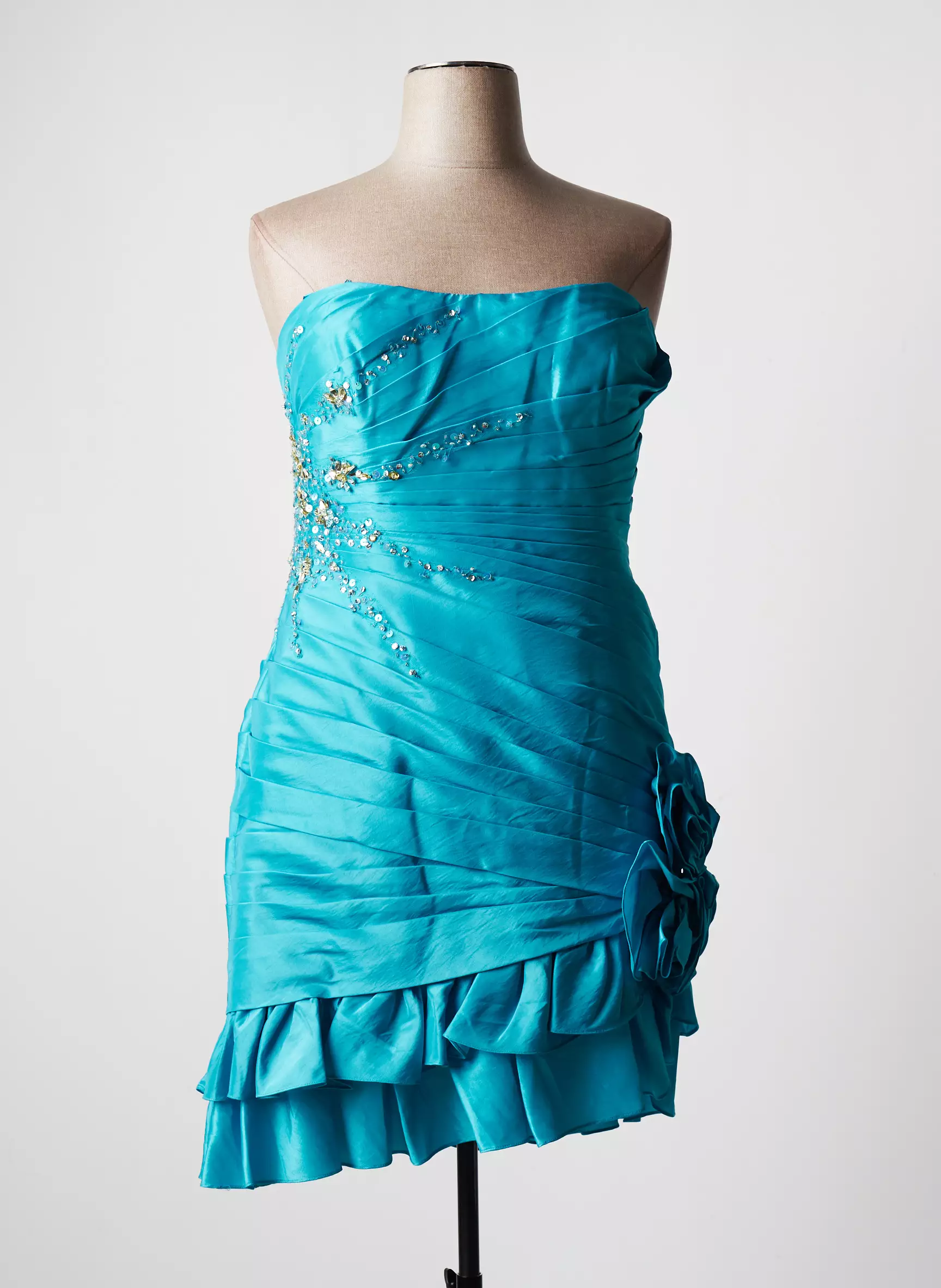 Ellebeline Robes Mi Longues Femme couleur bleu