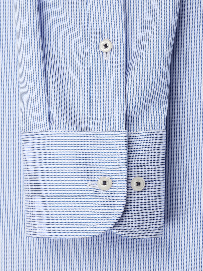 Slim Fit Business-Hemd aus Baumwolle in royalblau