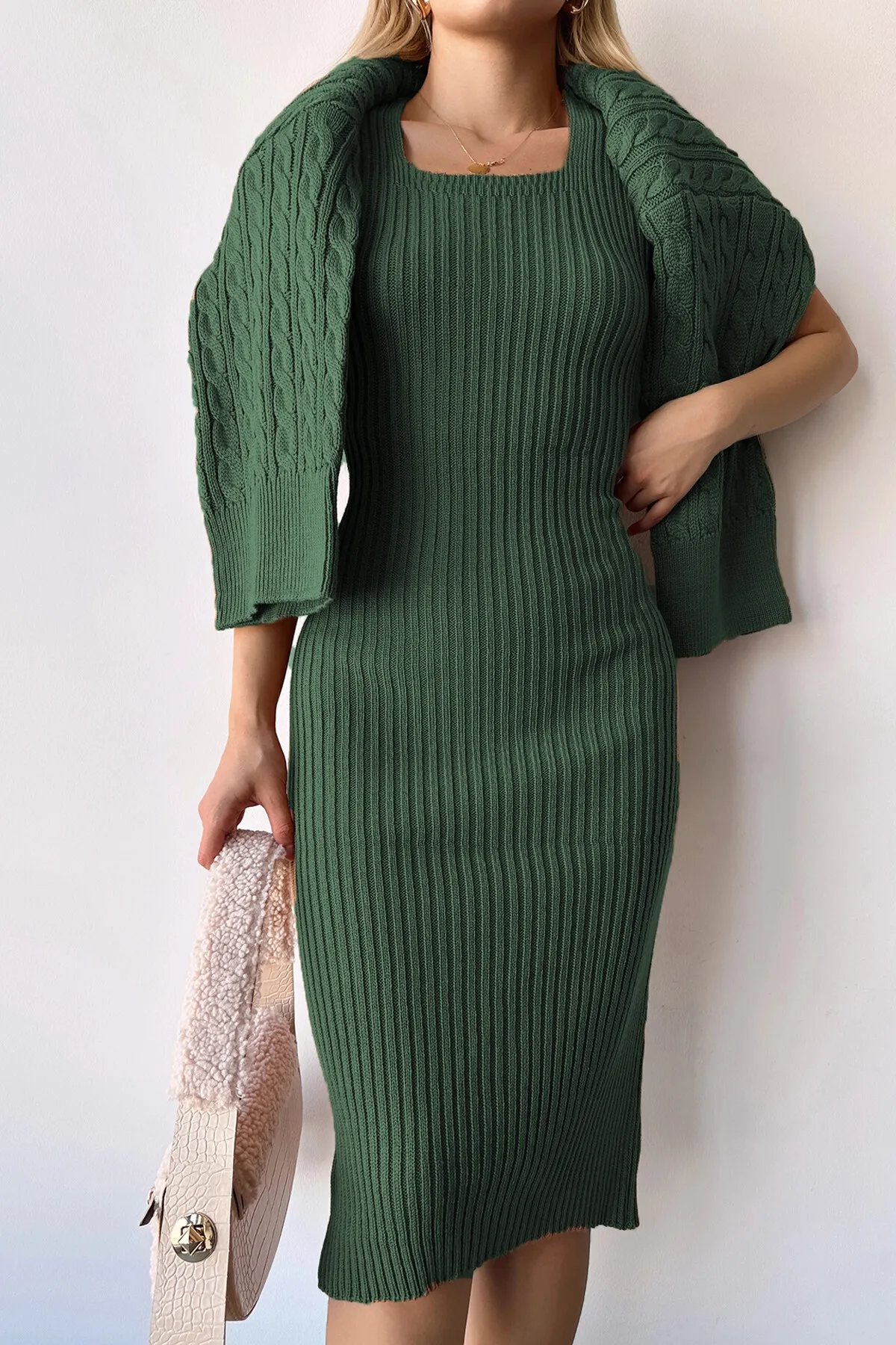 ZF BUTİK  Zweiteiler - Khaki - Regular Fit