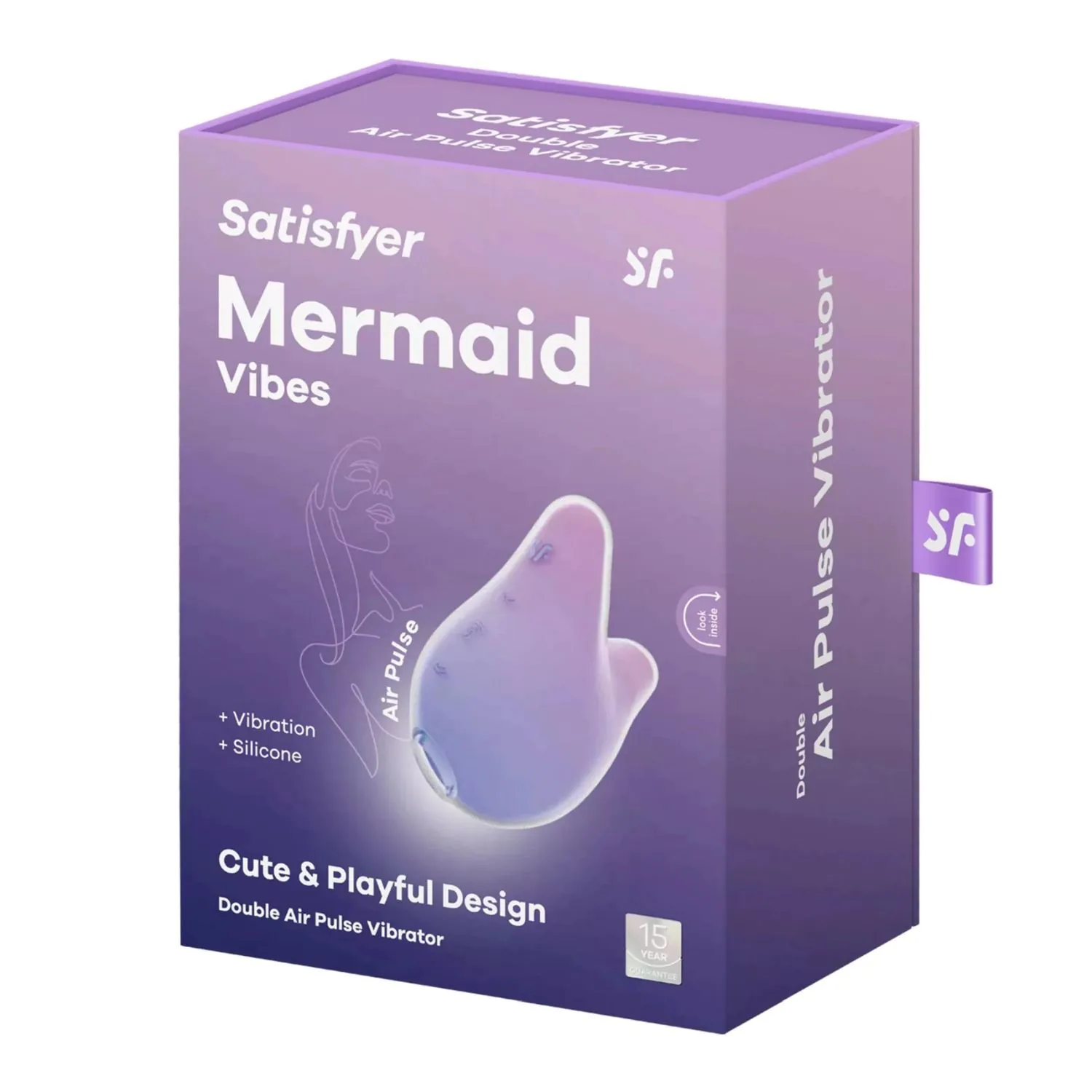 „Satisfyer Mermaid Vibes“ violetinis/rožinis vibratorius