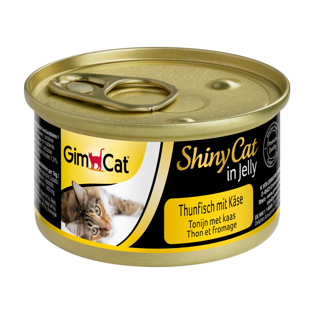 GimCat ShinyCat in Jelly Thunfisch mit Käse kaufen bei ZooRoyal