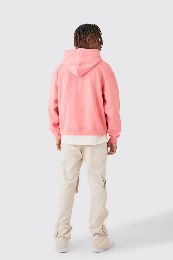 Tall kastiger Oversize Hoodie mit Reißverschluss