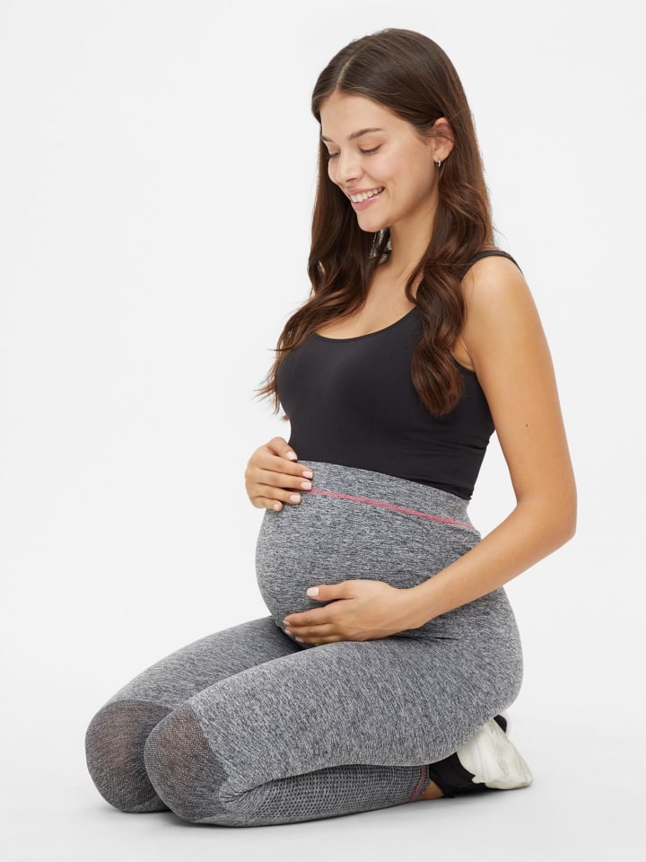 mama licious Umstands Sport Leggings MLFIT in Grau günstig kaufen