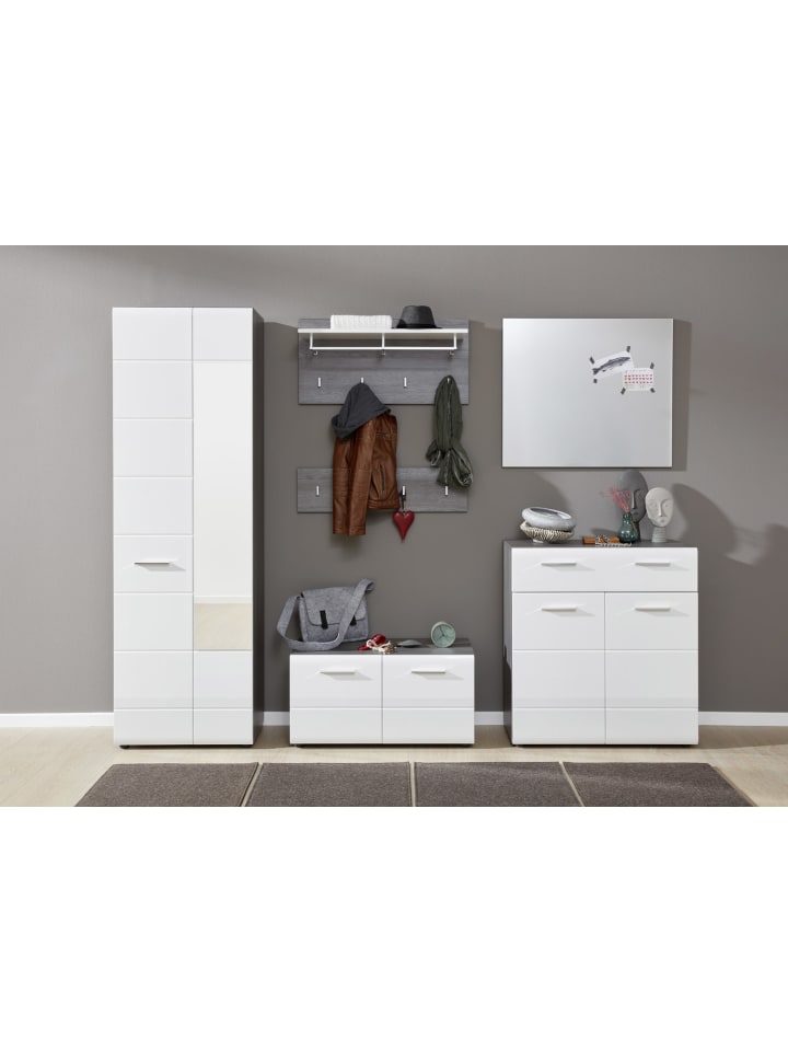 ebuy24 Garderobe Paneel LineGD Weiß 80 x 28 cm günstig kaufen onesize