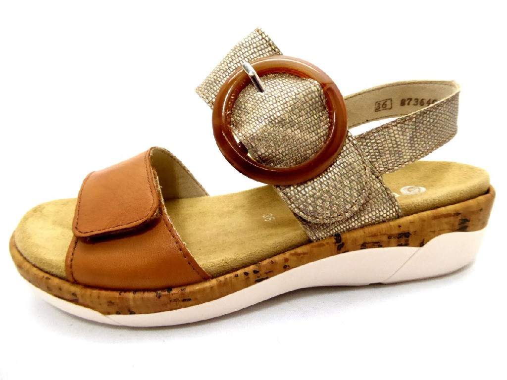 REMONTE Klassische Sandalen silber