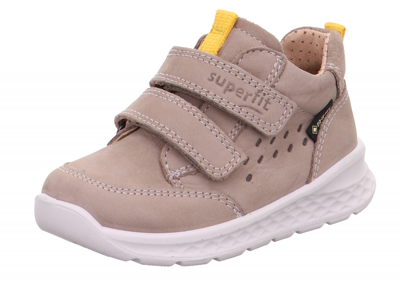 BREEZE - Beige/Gelb Sneaker low mit Klettverschluss