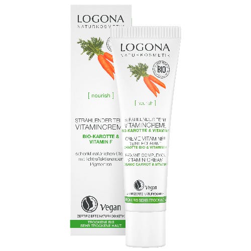 LOGONA Strahlender Teint Vitamincreme Bio-Karotte & Vitamin F 30 ml