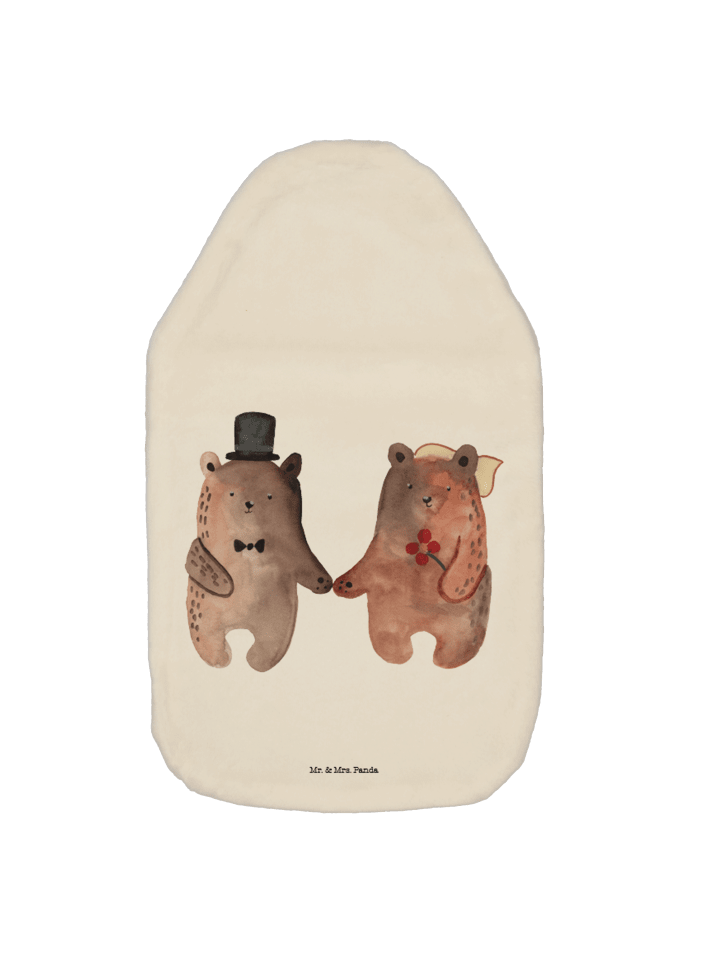 Mr. & Mrs. Panda Wärmflasche Bär Heirat ohne Spruch in Weiß günstig kaufen onesize