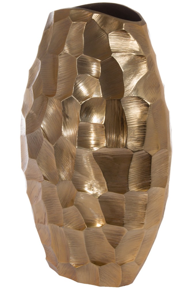 MyFlair My Flair Vase gehämmert gold, klein