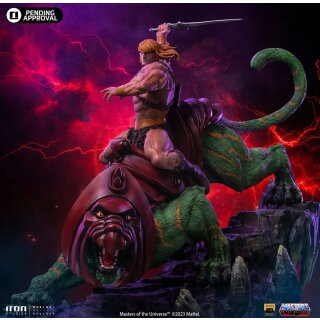 Masters of the Universe Deluxe Art Scale Statue - He-man and Battle Cat