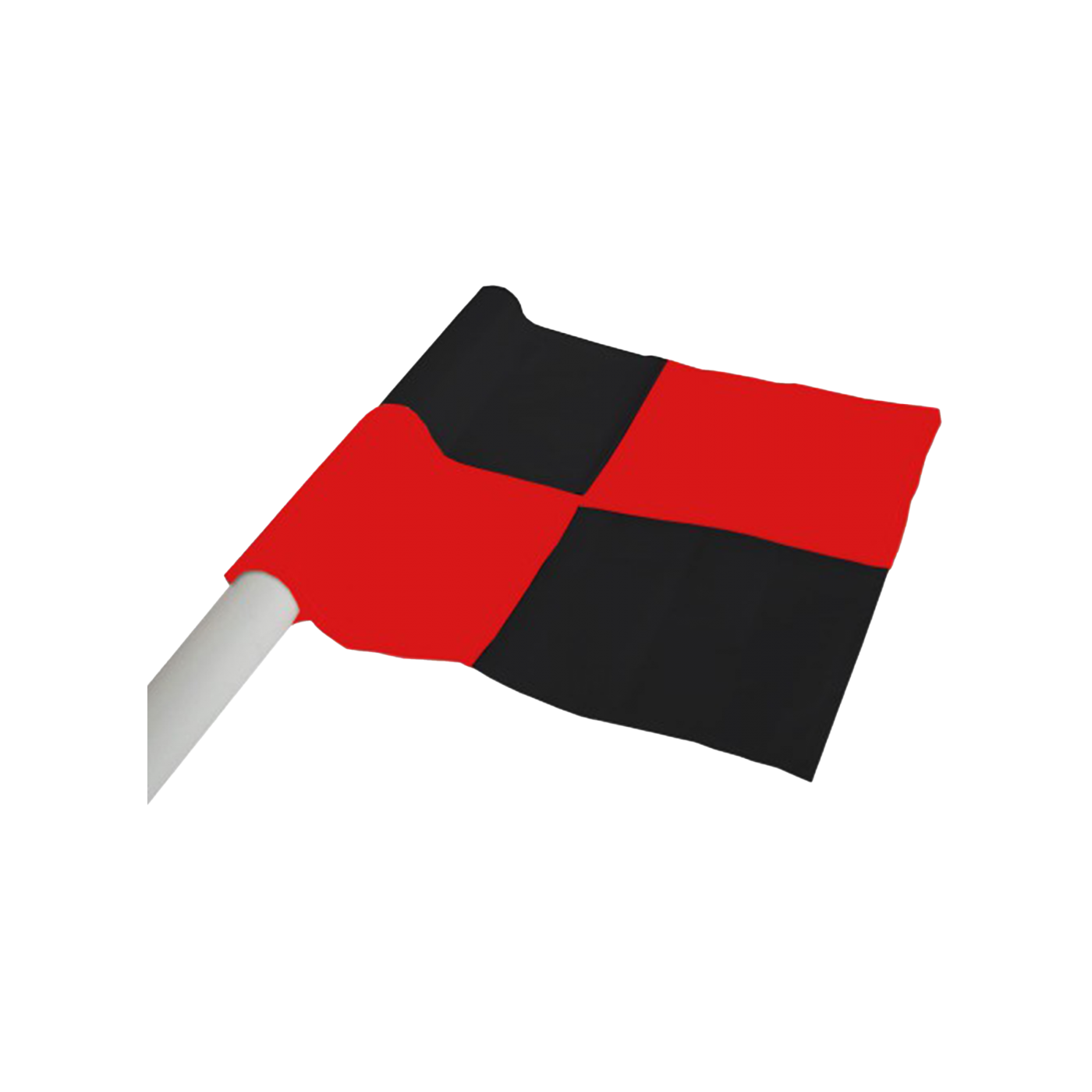 Cawila Eckfahne 45x45cm Schwarz Rot
