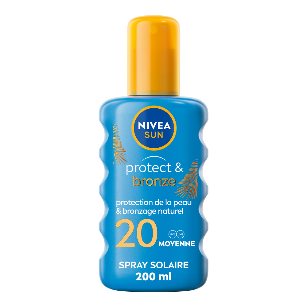 nivea Spray Activateur de Bronzage Protect&Bronze FPS 20 Protection solaire