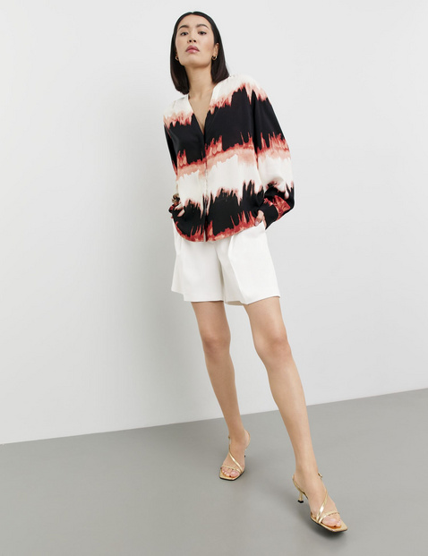 Fließende Bluse mit Print