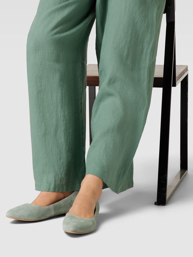 Ballerinas mit spitzer Form in petrol