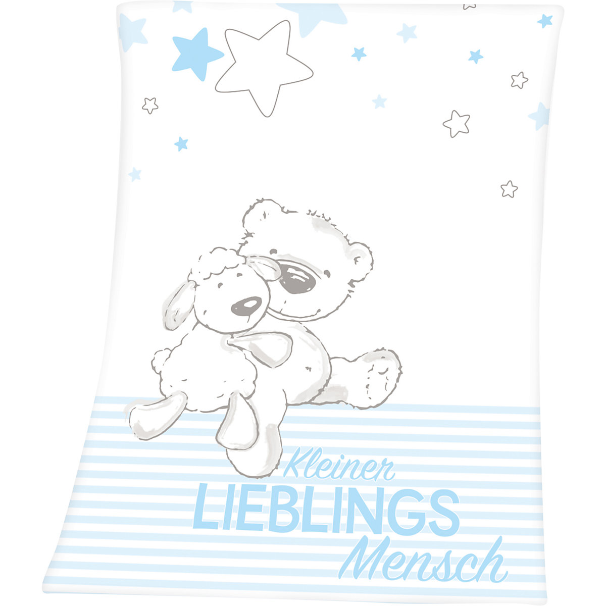 Microfaserflausch-Decke Lieblingsmensch