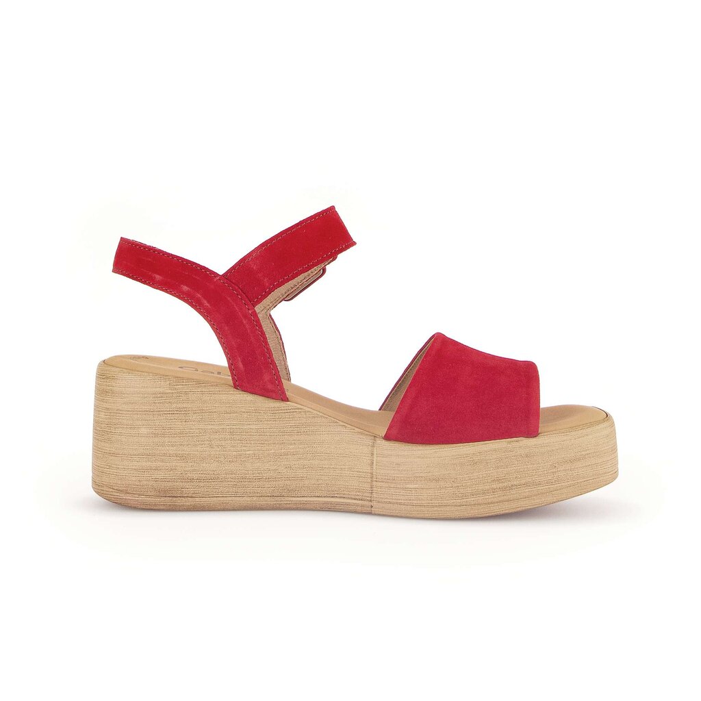 Gabor fashion Plateau Sandale rot