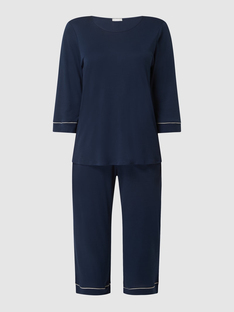 Pyjama aus Lyocell Modell Natural Comfort in dunkelblau
