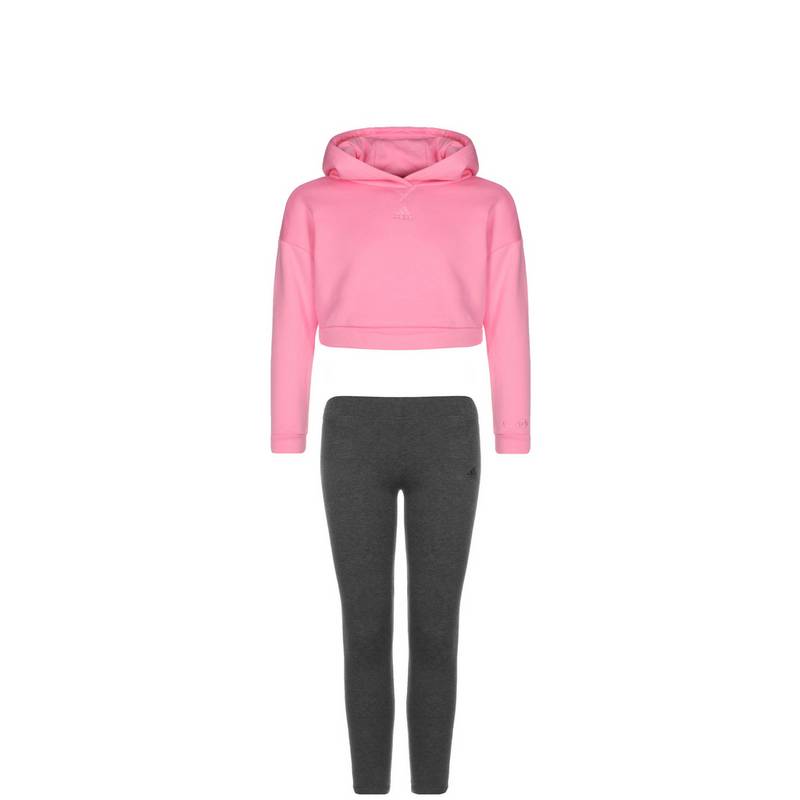 adidas Hooded Fleece Trainingsanzug Mädchen