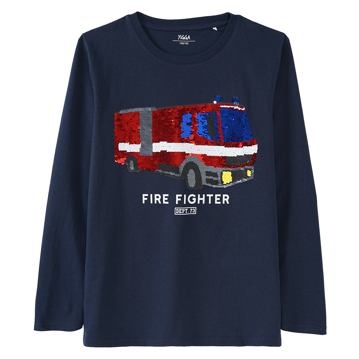 Jungen Langarmshirt mit Wendepailletten