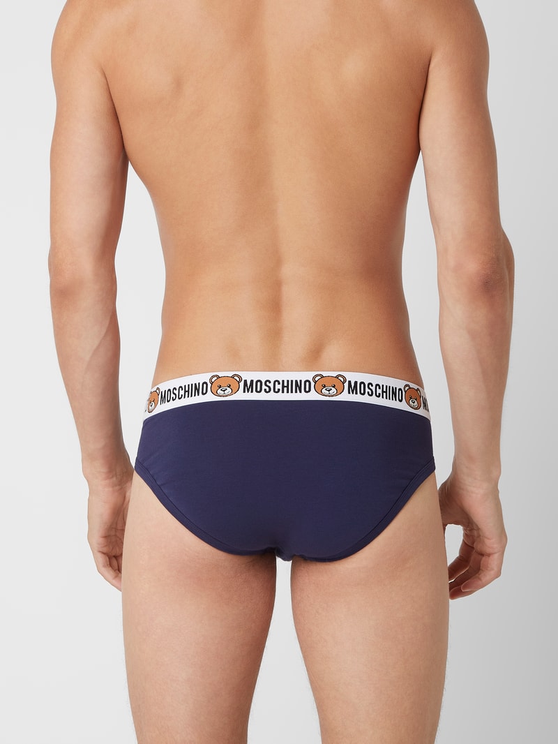 Slip mit Stretch-Anteil im 2er-Pack in blau
