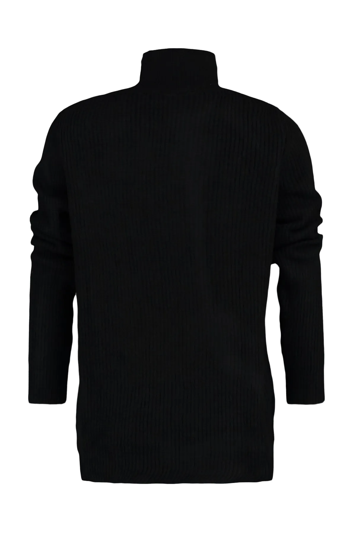 Trendyol Collection  Schwarzer Strickpullover mit Kragendetail TWOAW23KZ01105