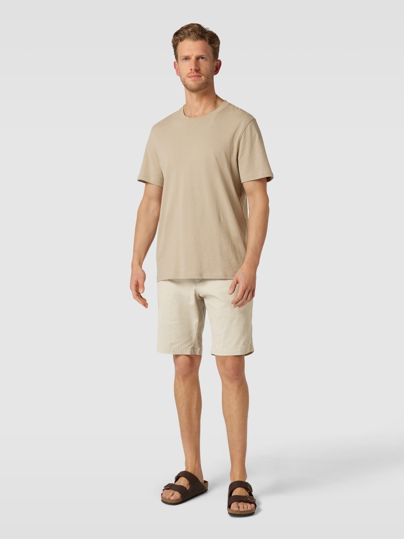 Chino-Shorts mit französischen Eingrifftaschen Modell 'HARLEM' in kitt