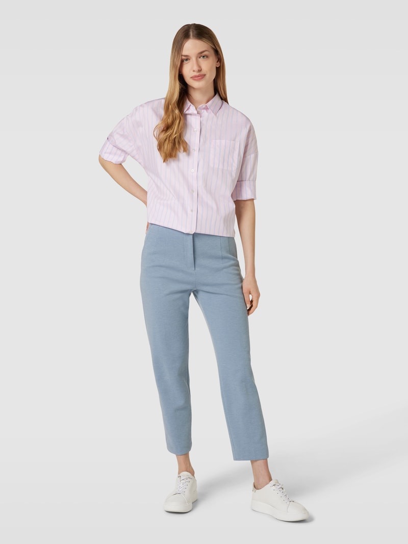 Stoffhose mit französischen Eingrifftaschen in jeans