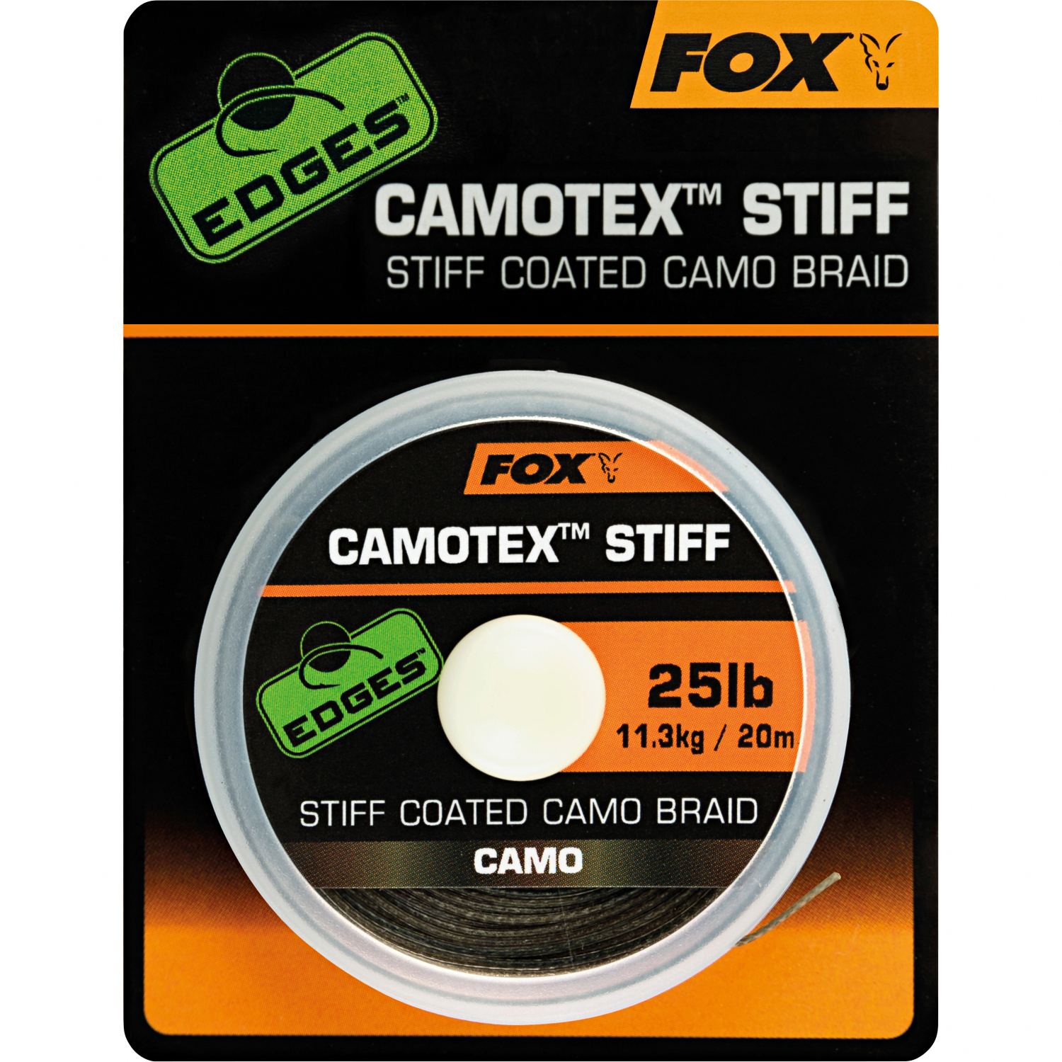 Fox Carp Vorfachschnur Edges™ Camotex Stiff