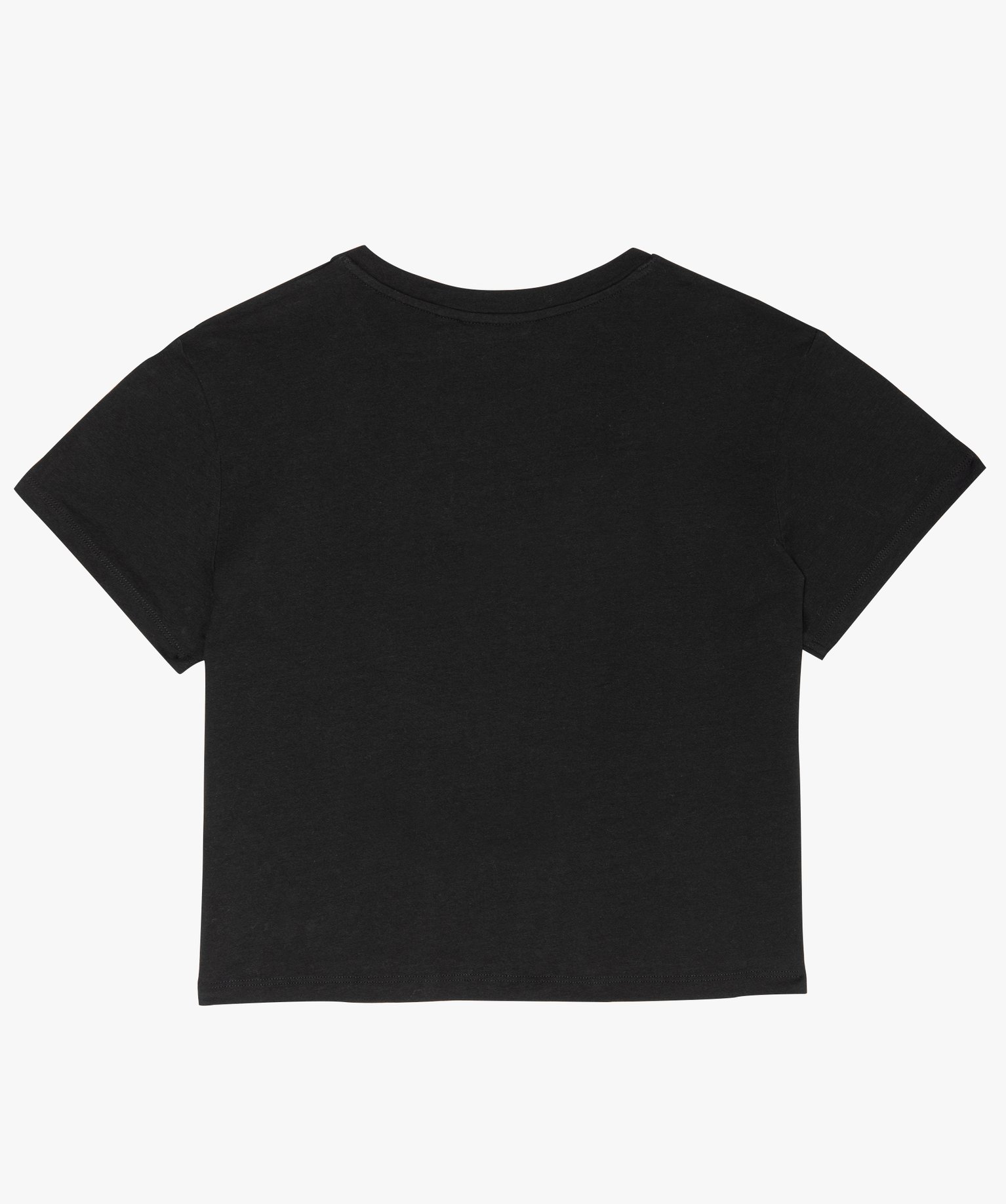 Tee-shirt court fille imprimé coupe courte – Stranger Things noir | GEMO