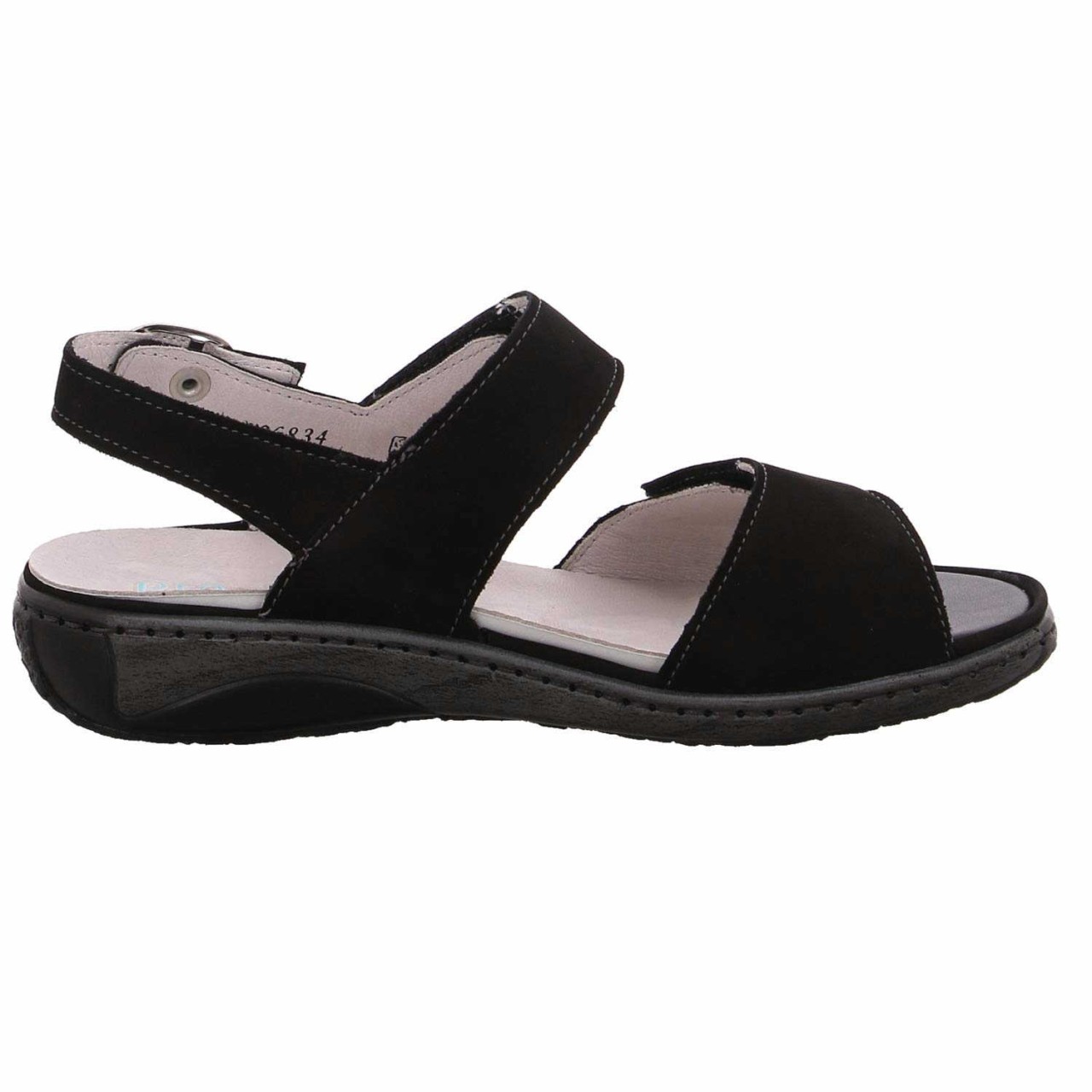 WALDLÄUFER Komfort Sandalen schwarz