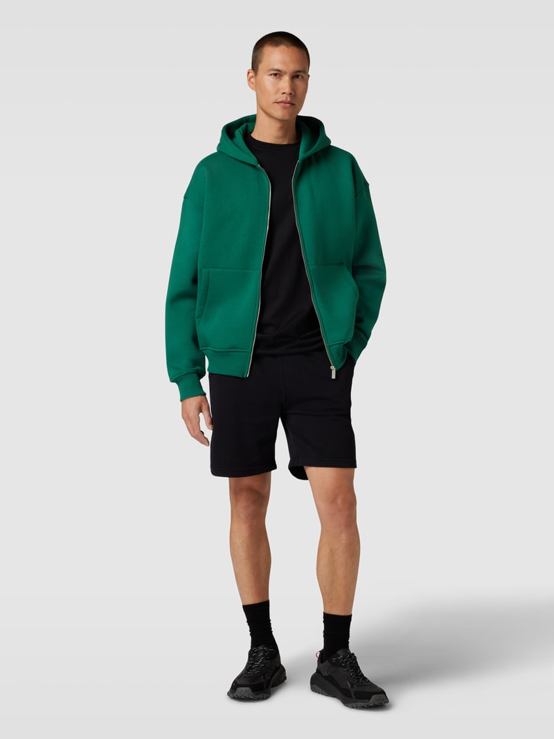 Sweatjacke mit Kapuze in bottle