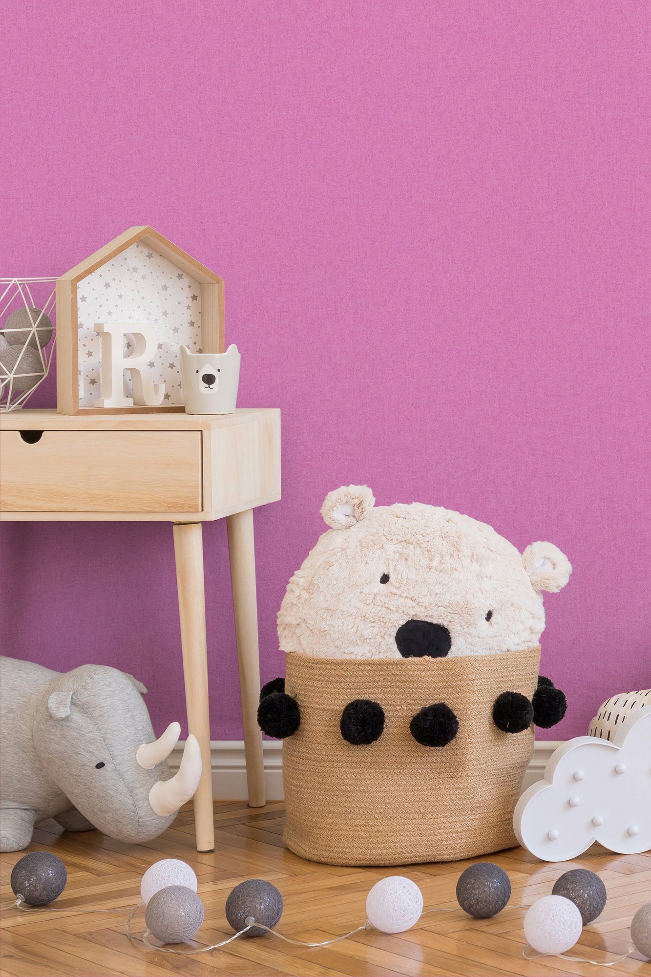 living walls Vliestapete Little Stars, glatt, einfarbig, uni, Kinderzimmer Tapete Einfarbig