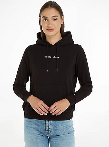 TOMMY-JEANS Damen Hoodie TJW REG SERIF LINEAR HOODIE