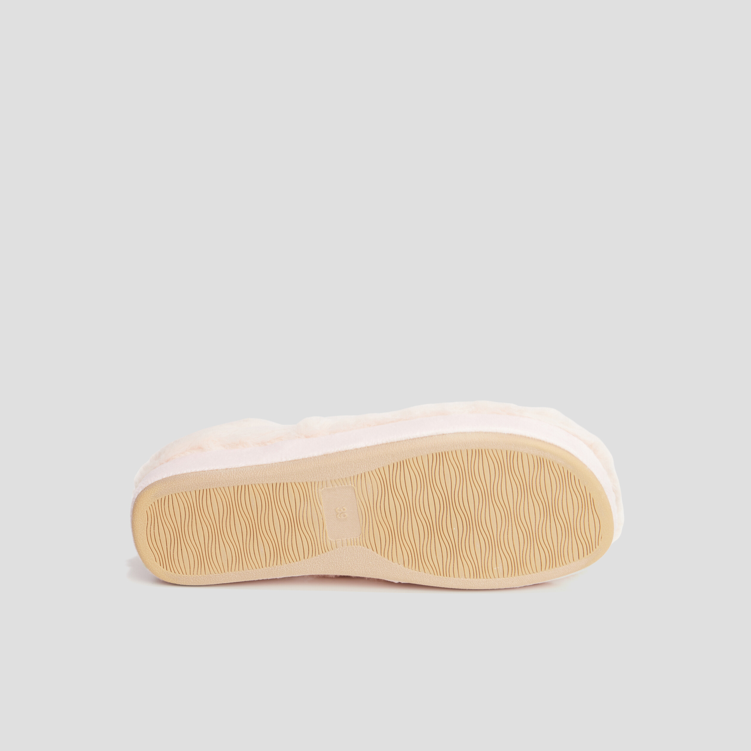 Chaussons sans gêne fourrure rose femme | La Halle