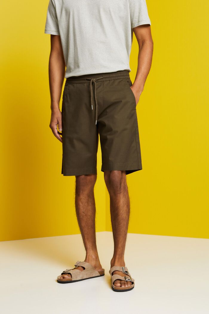 Shorts aus Baumwolltwill