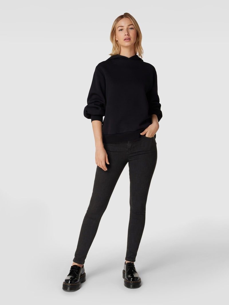High Waist Skinny Fit Jeans mit Stretch-Anteil in schwarz