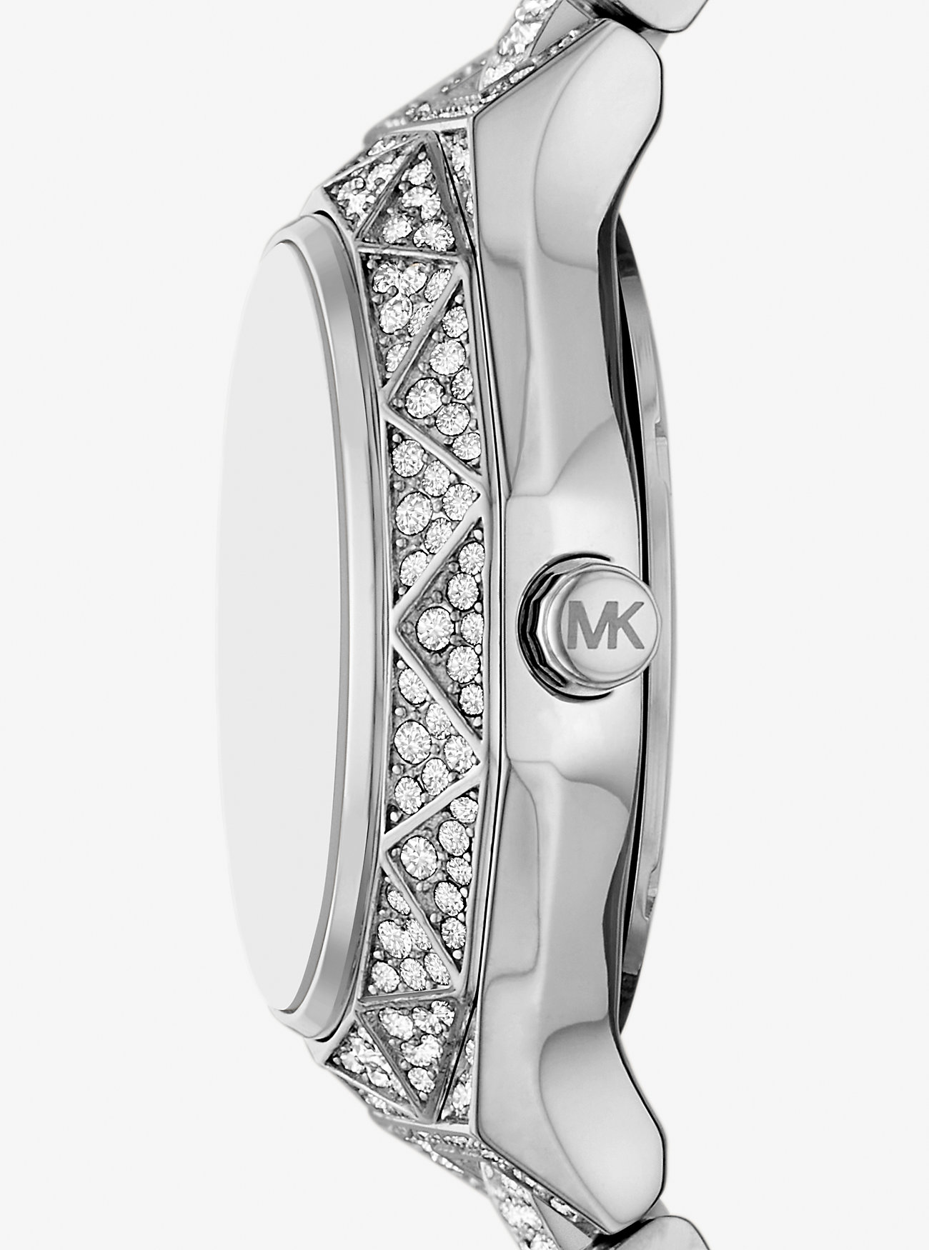 Mini Raquel Pavé Silver-Tone Watch - SILVER