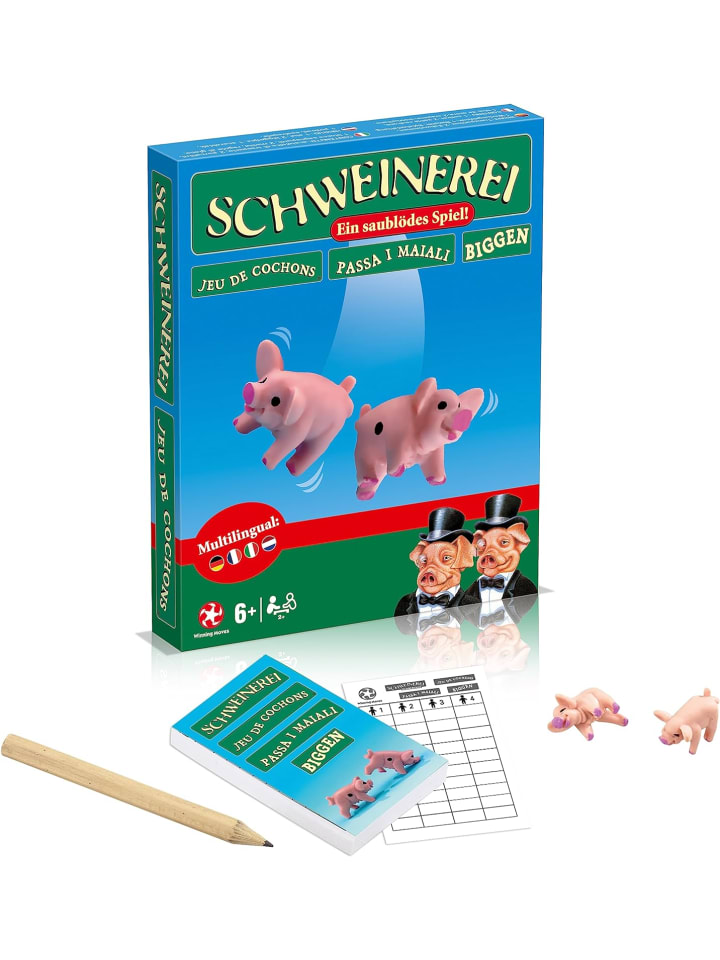 Winning Moves Schweinerei (DE, IT, NL, FR) (neue Box) Würfelspiel Gesellschaftsspiel in bunt günstig kaufen onesize