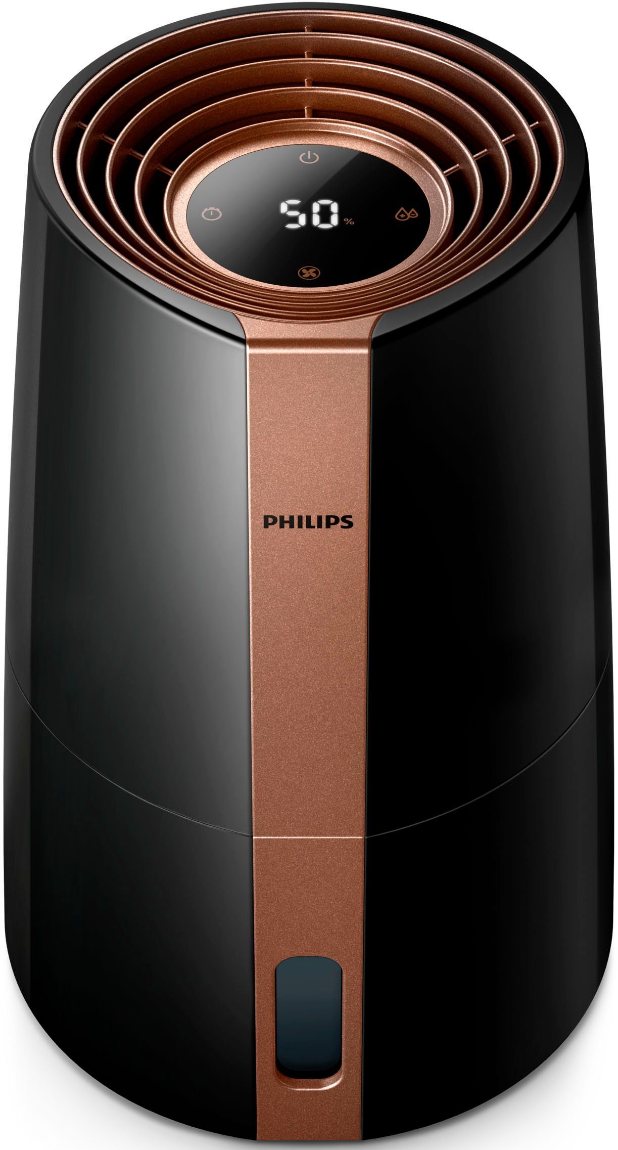 Philips Luftbefeuchter HU3918/10 3000 Serie, 3 l Wassertank, für 45 m² Räume, mit NanoCloud-Technologie