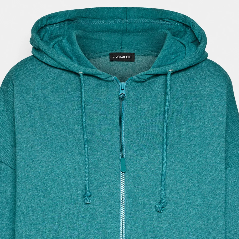 Even&Odd CHAQUETA BÁSICA OVERTamañoD CON CAPUCHA Y CREMALLERA ADAPTABLE - Sudadera con cremallera