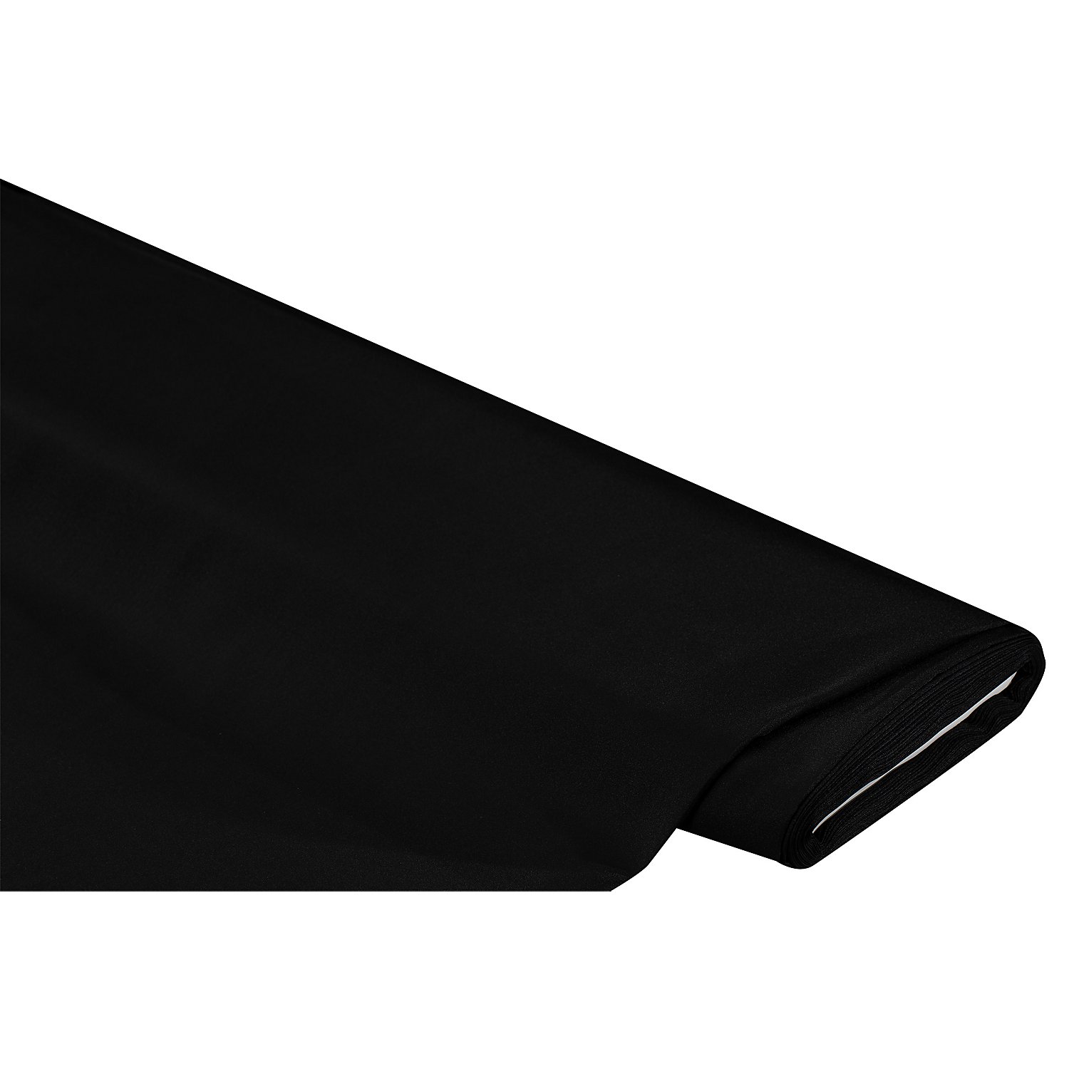 Leichter Blusensatin, schwarz