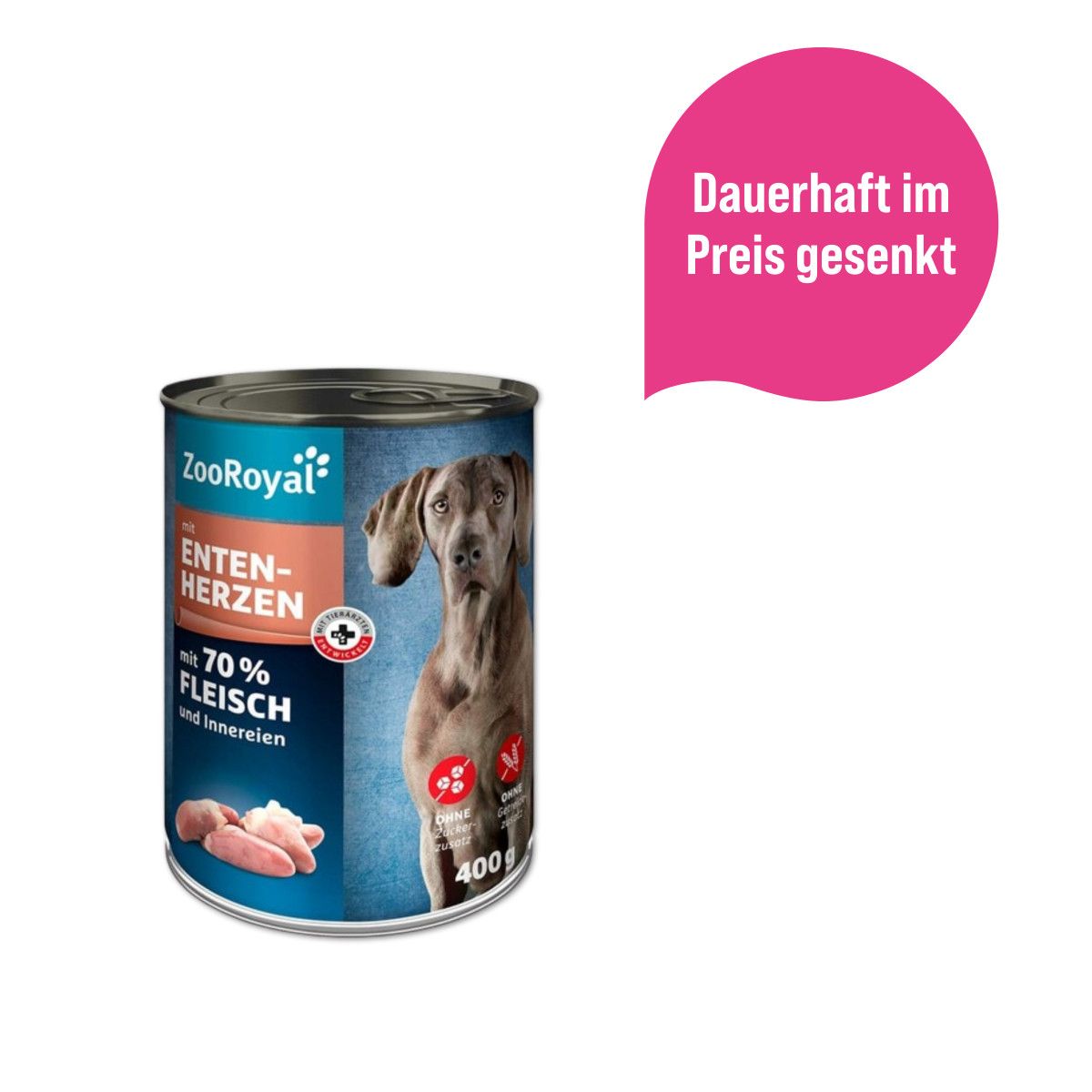 ZooRoyal Hunde-Nassfutter mit Entenherzen kaufen
