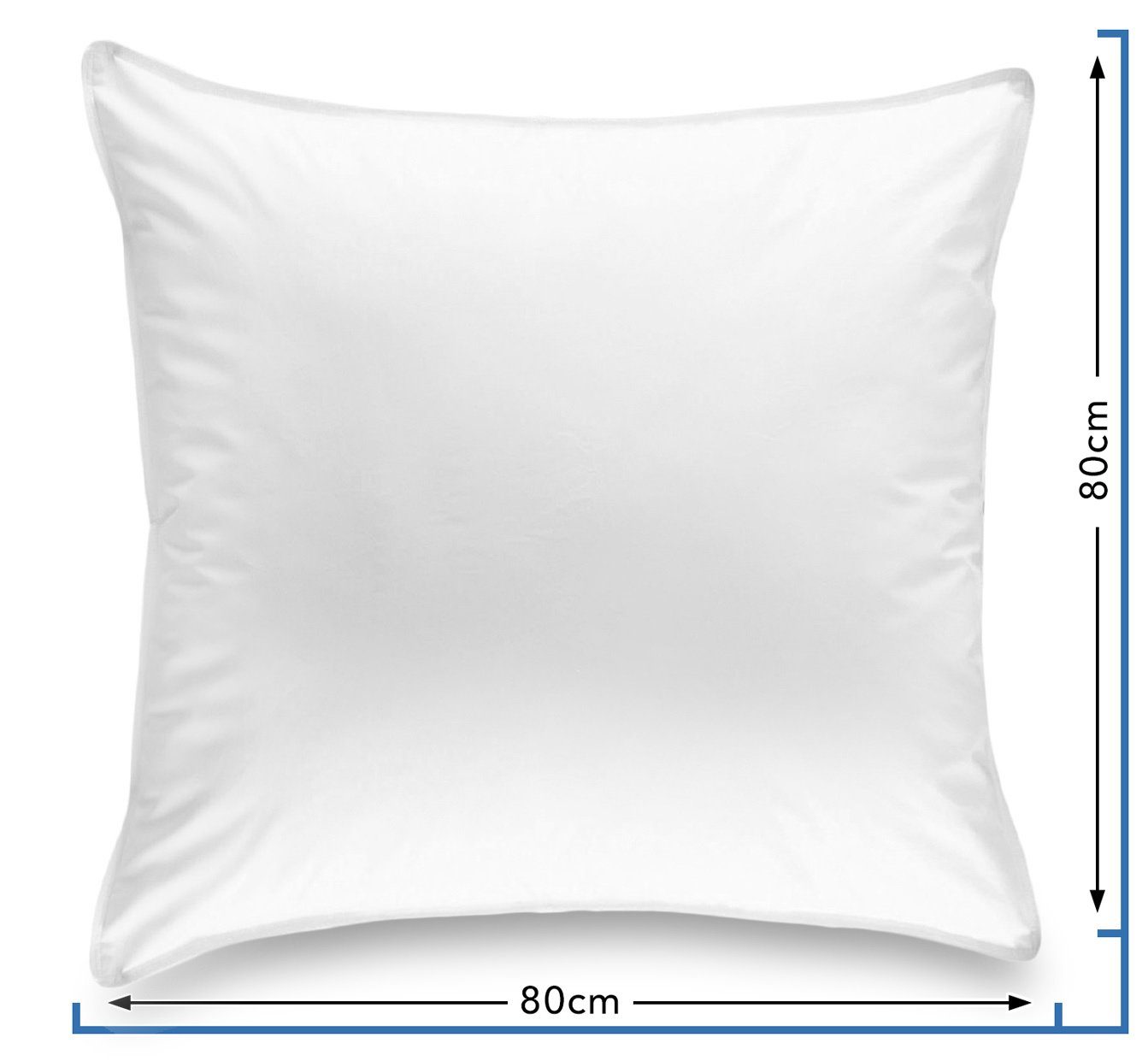 Federkissen Premium, wometo, Füllung: Federn, einzeln, Kopfkissen mit Füllung aus 90% Federn und 10% Daunen, ca. 1.200g