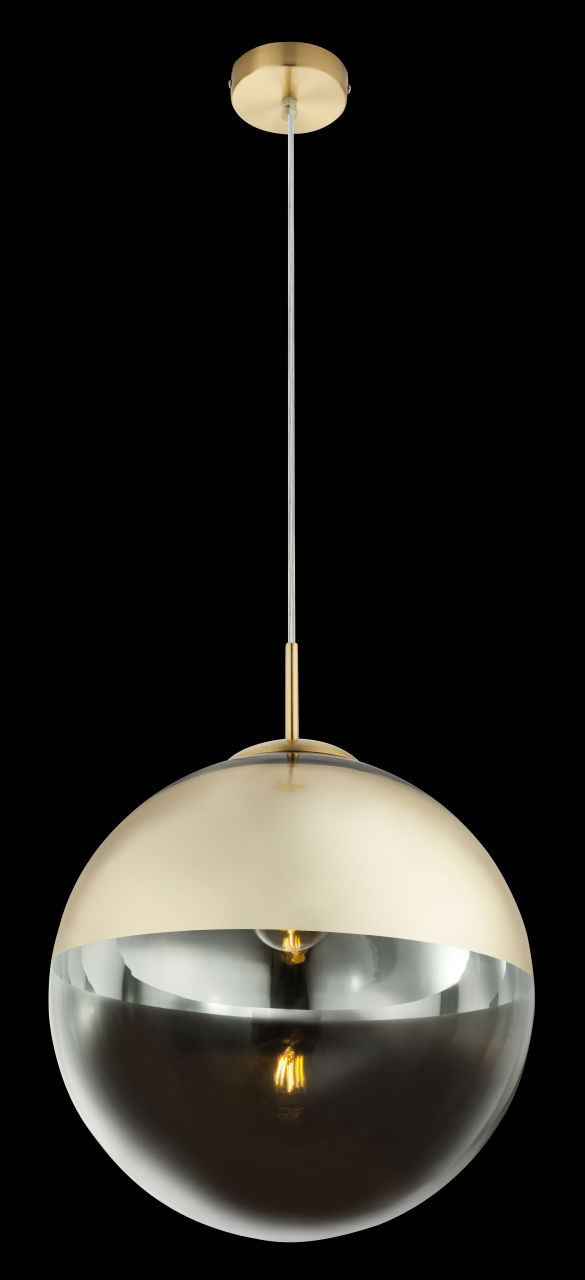 Globo Lighting - VARUS - Hängeleuchte Metall goldfarben, 1x E27