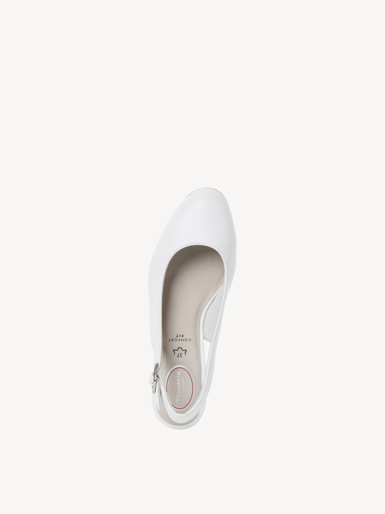 Escarpin en cuir - blanc