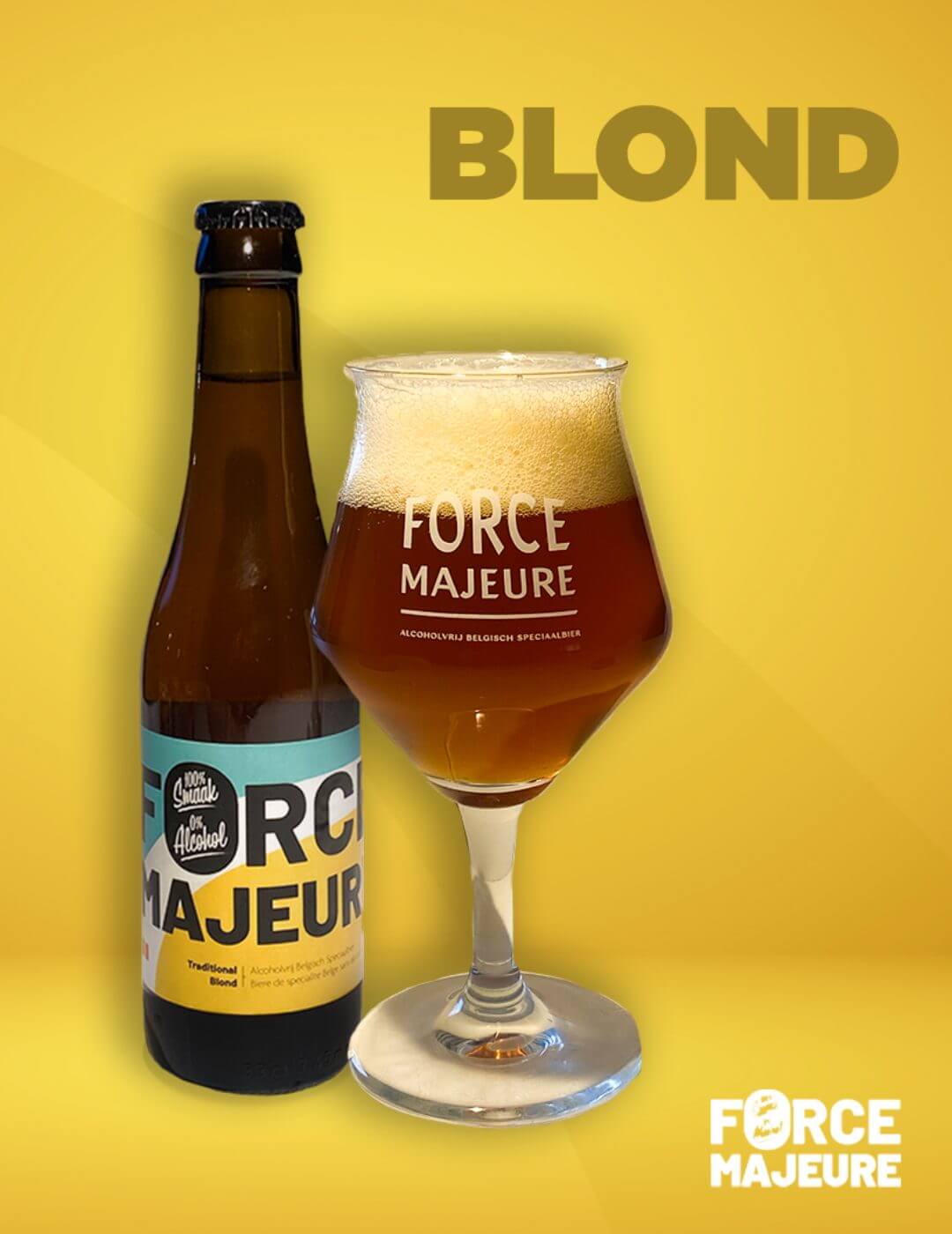 Force Majeure : Blonde - Gueule de joie 0.5° |  33 cl