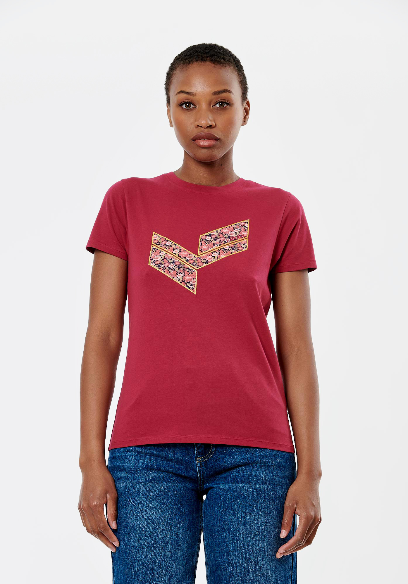 LOVET  T-shirt fuchsia Femme
