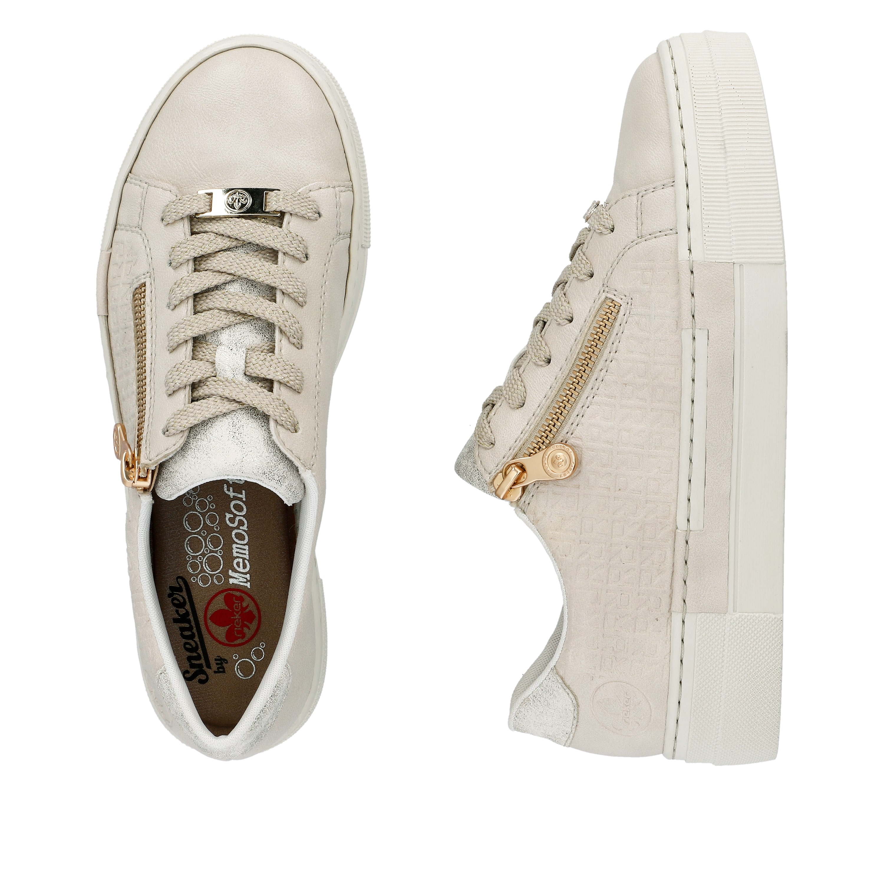 Rieker Damen Sneaker Low altweiss